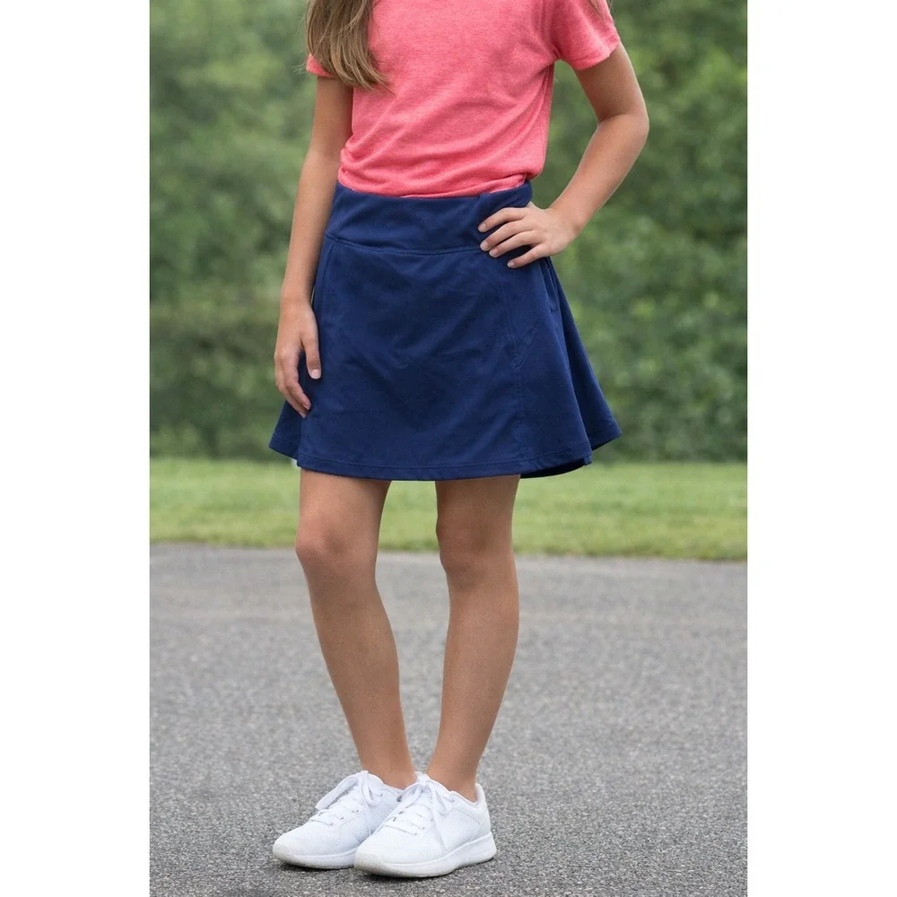 Athleta Girl School Athletic Skort Navy Blue XL 14 Active Skirt - Picture 1 of 9